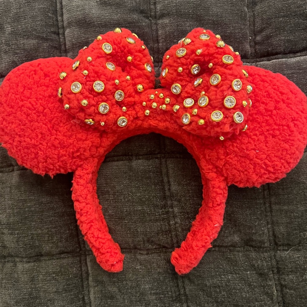Red Minnie Mouse Ears Headband